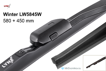 Комплект щеток стеклоочистителя LYNXauto Winter LW6043G